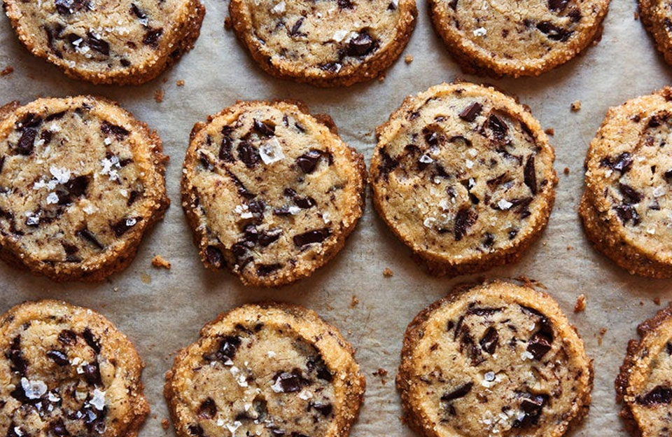 Salted Butter and Chocolate Chunk Shortbread