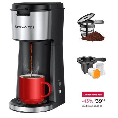 Famiworths Single Serve Coffee Maker