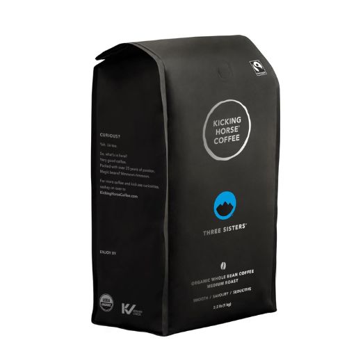 beansjoy.com: Kicking Horse Coffee, Three Sisters, Medium Roast, Whole Bean, 2.2 Pound